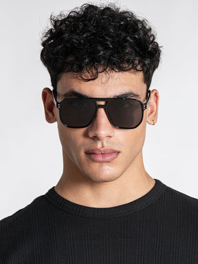 Black Pilot Sunglasses