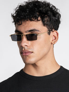 Black Rectangle Sunglasses