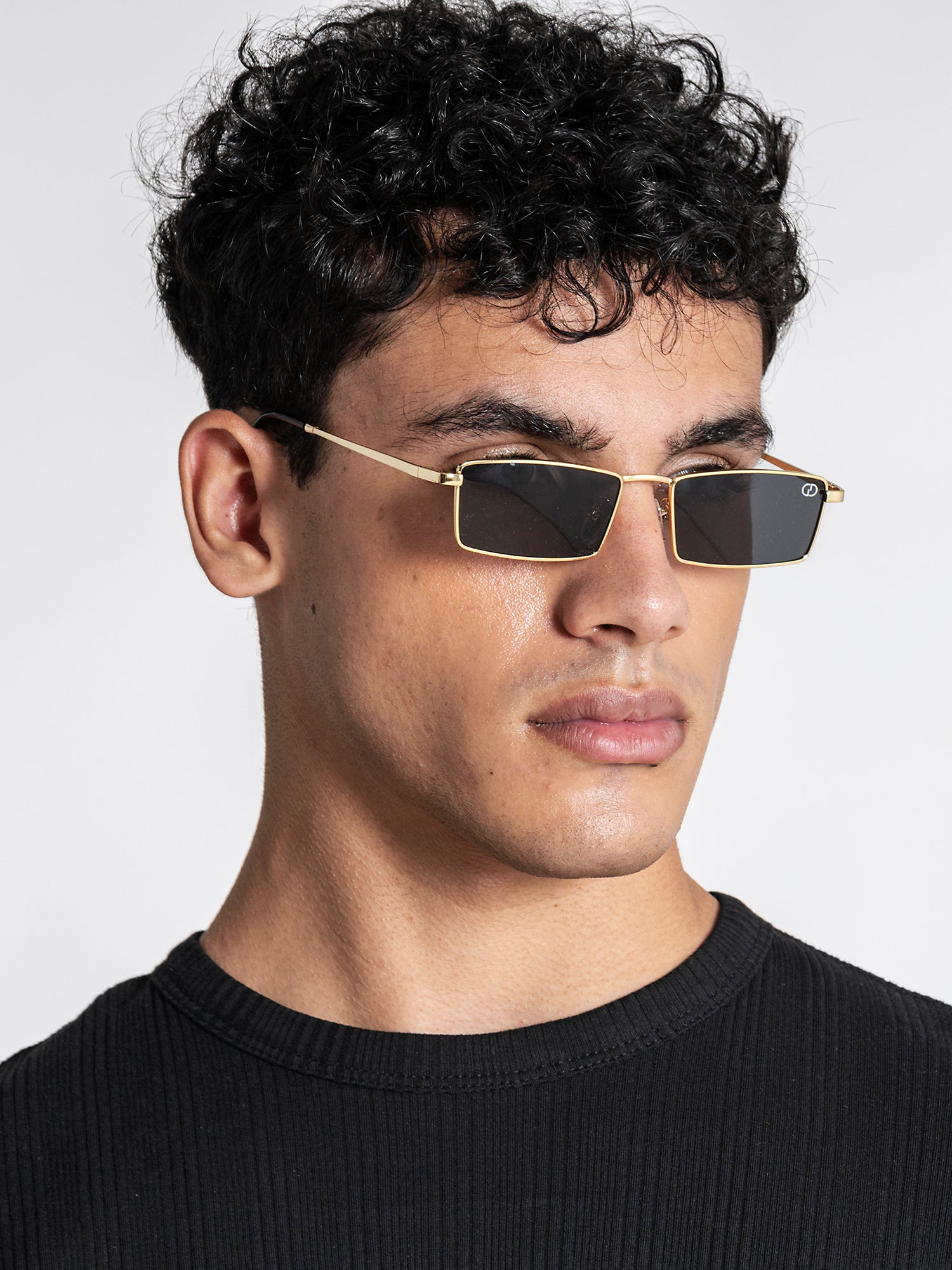 Black Rectangle Sunglasses