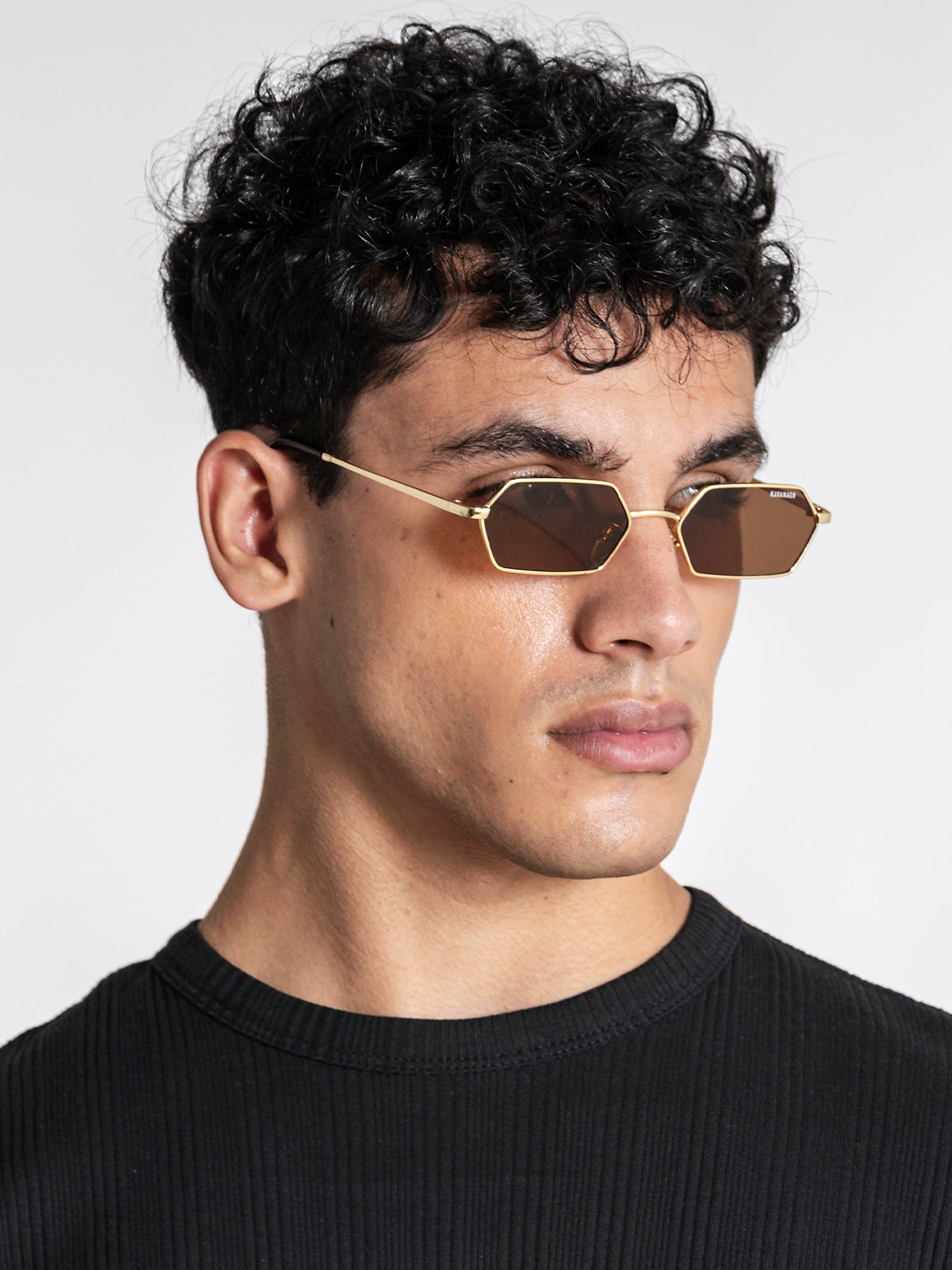 Orange Geometric Sunglasses