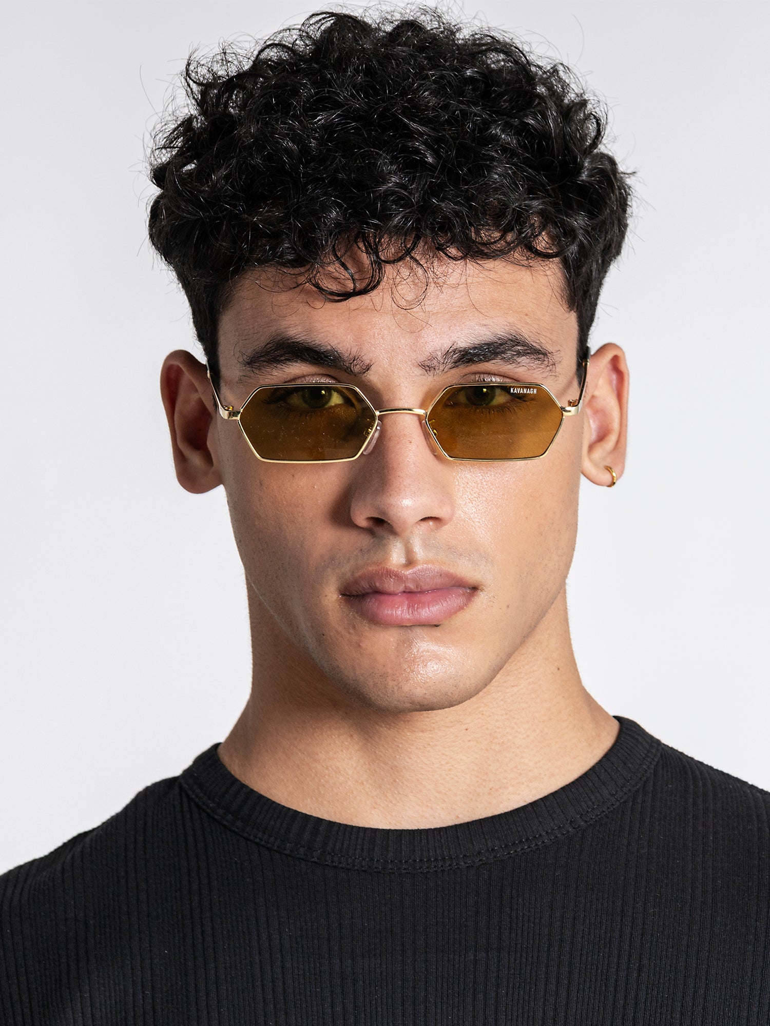 Green Geometric Sunglasses