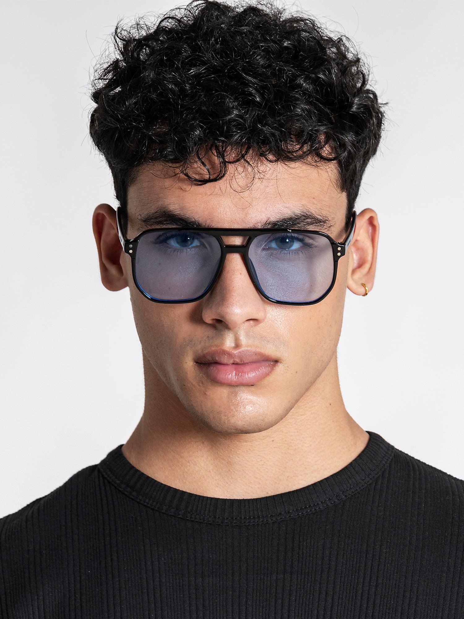 Blue Pilot Sunglasses