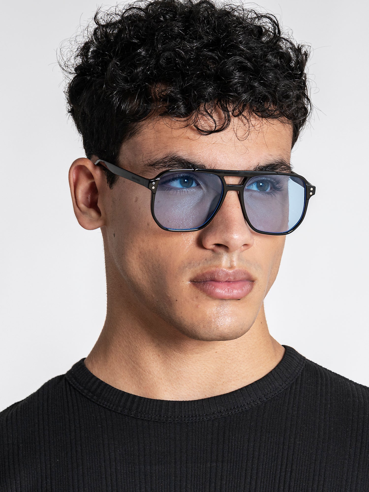 Blue Pilot Sunglasses