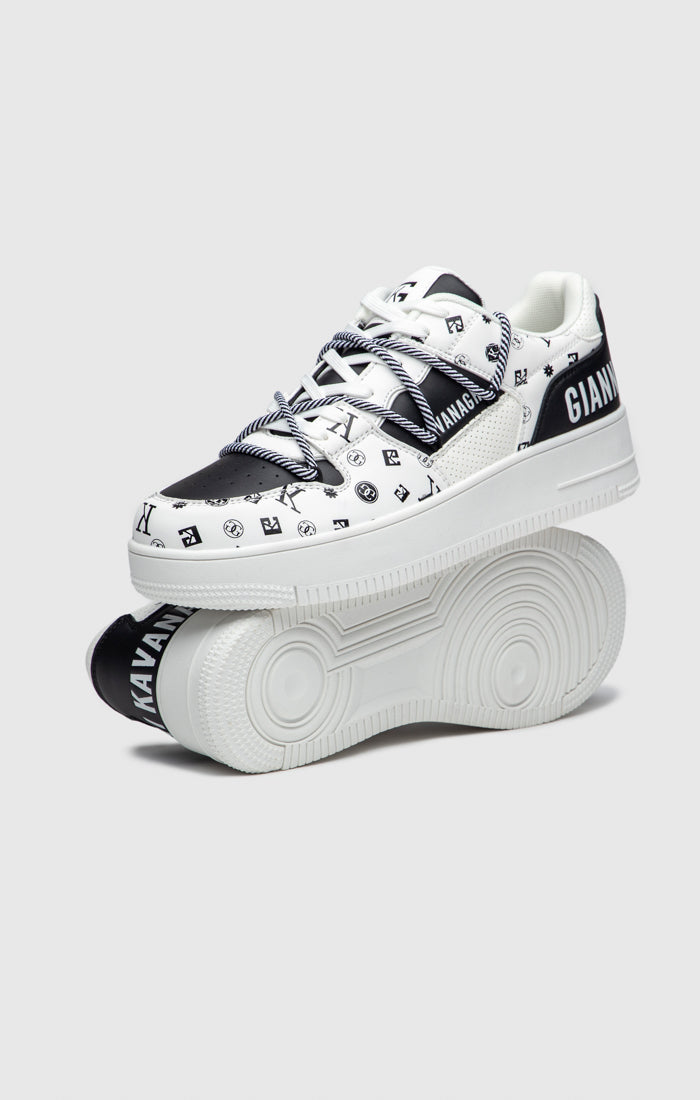 White Mania Wrapped Sneakers