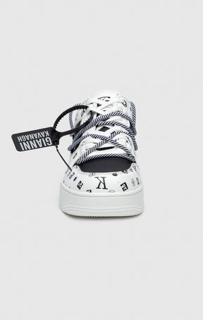 White Mania Wrapped Sneakers