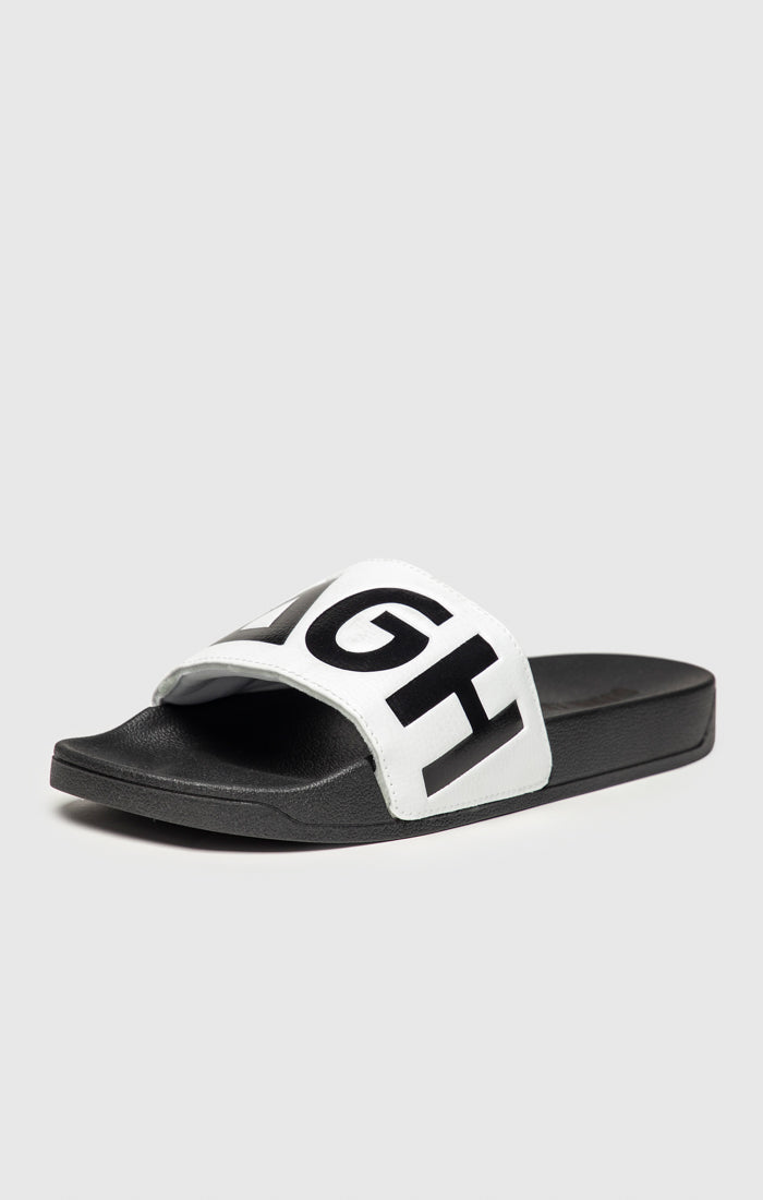 White Futura Sliders