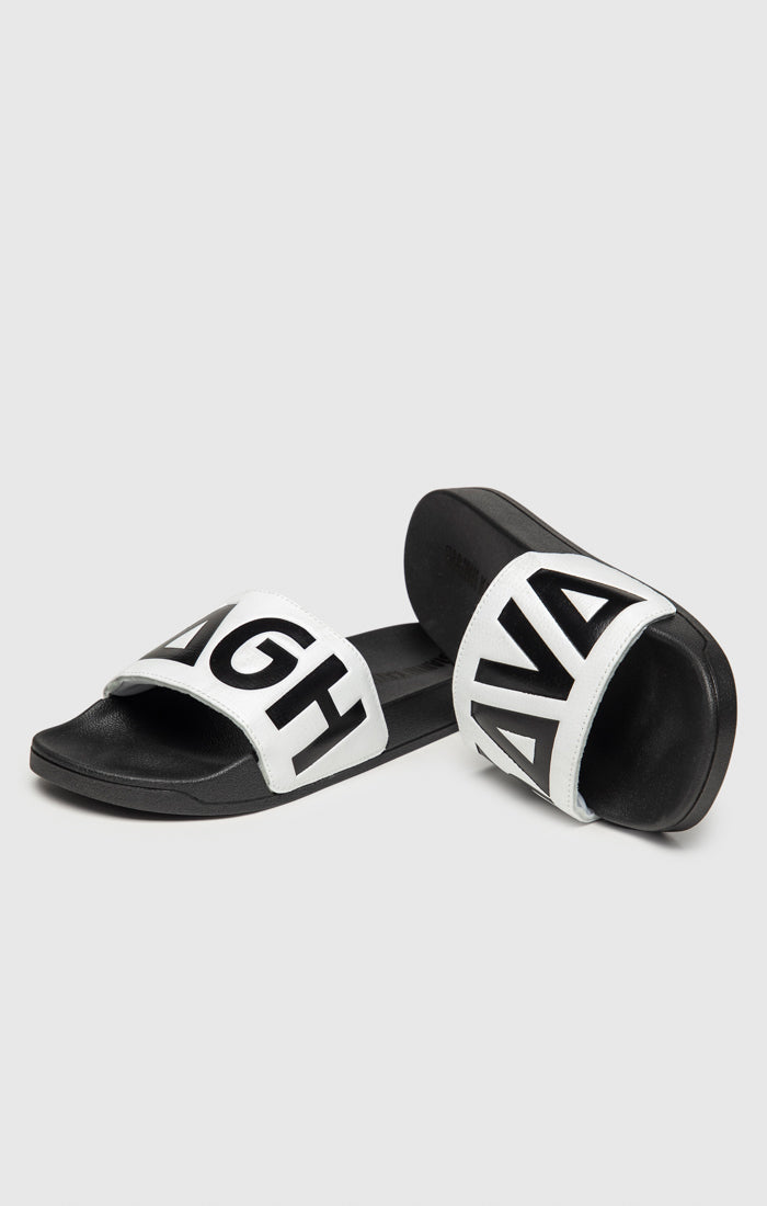 White Futura Sliders