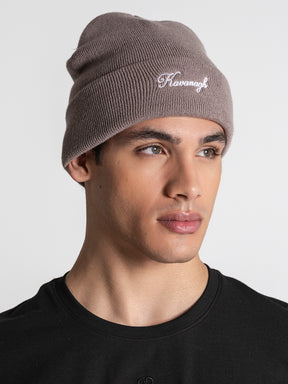Taupe Signature Beanie