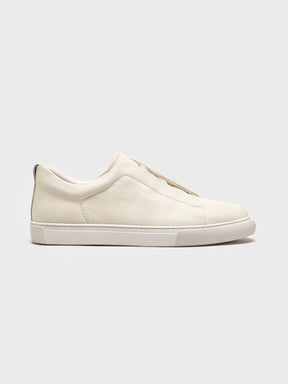White Smart Premium Sneakers