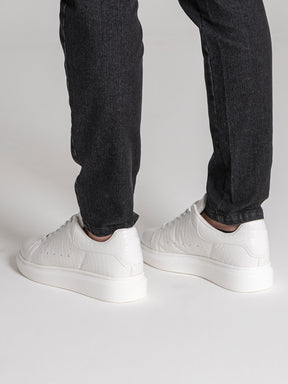 White Elevated Sneakers
