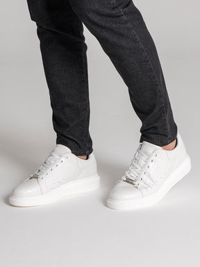 White Elevated Sneakers