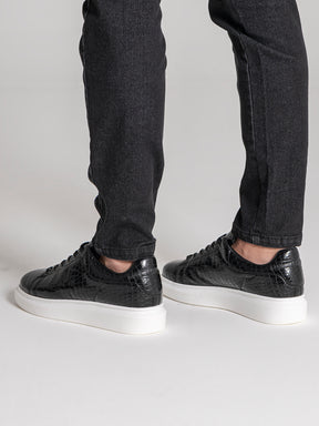 Black Elevated Sneakers