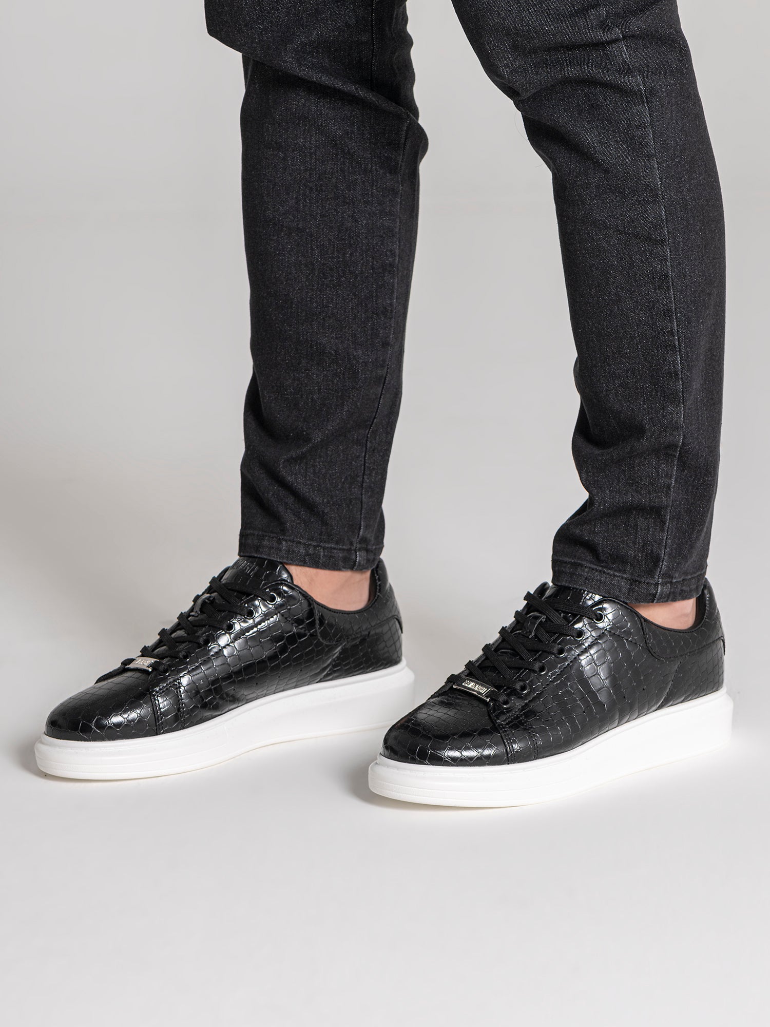 Black Elevated Sneakers