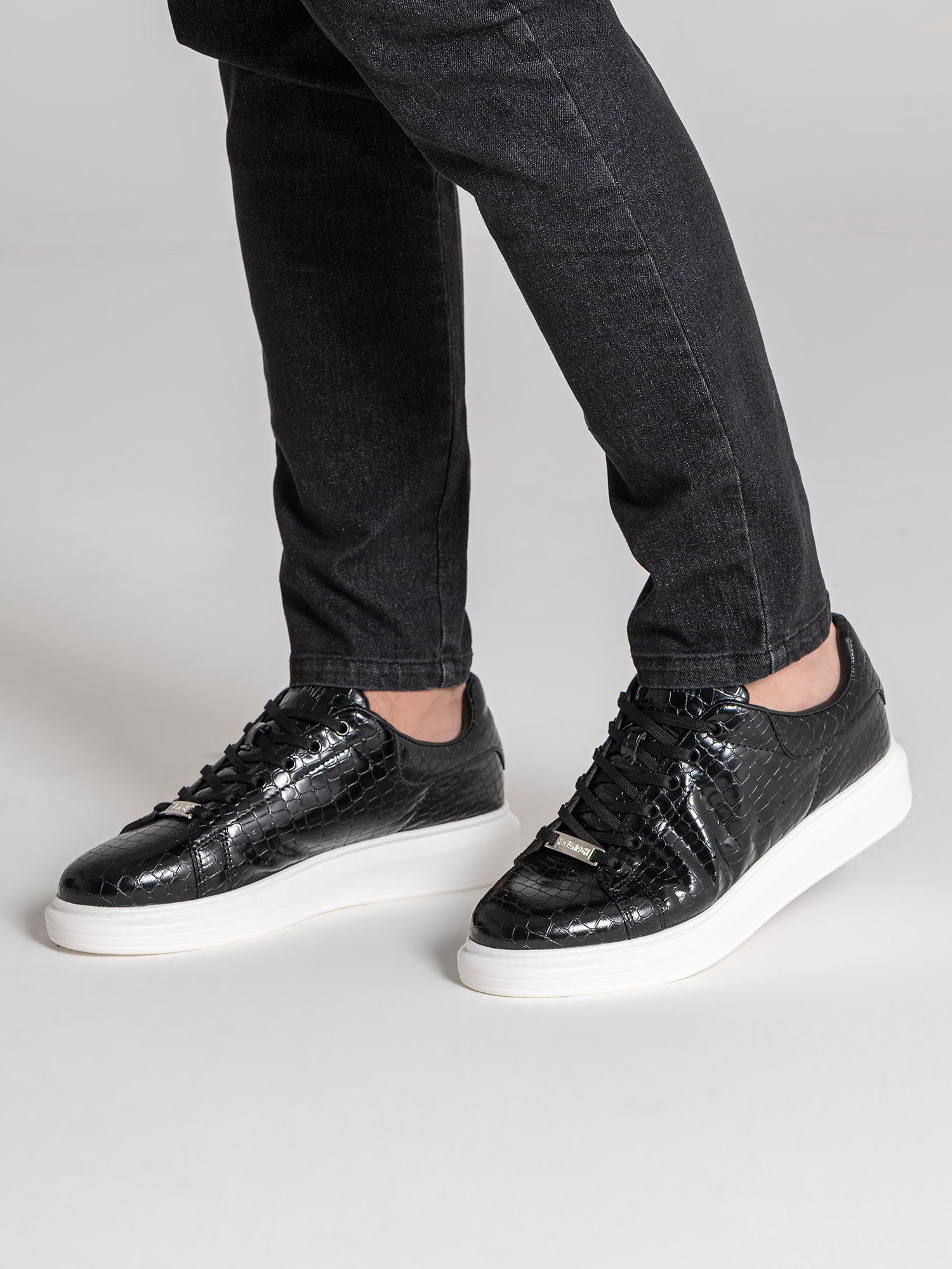 Black Elevated Sneakers