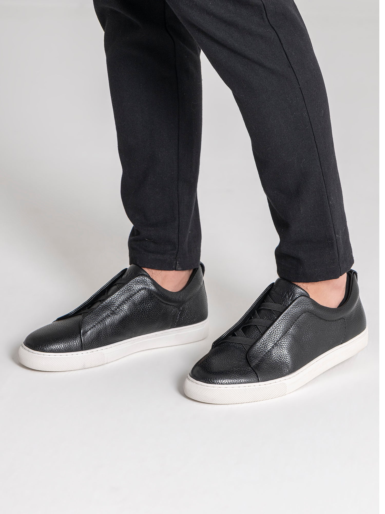 Black Smart Premium Sneakers