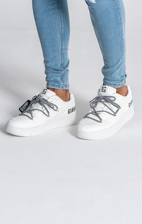 White Wrapped Sneakers