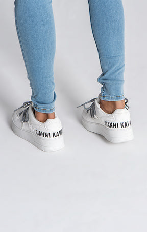 White Wrapped Sneakers