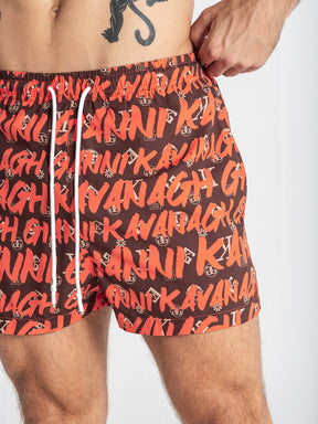 Orange Rebel Swimshorts