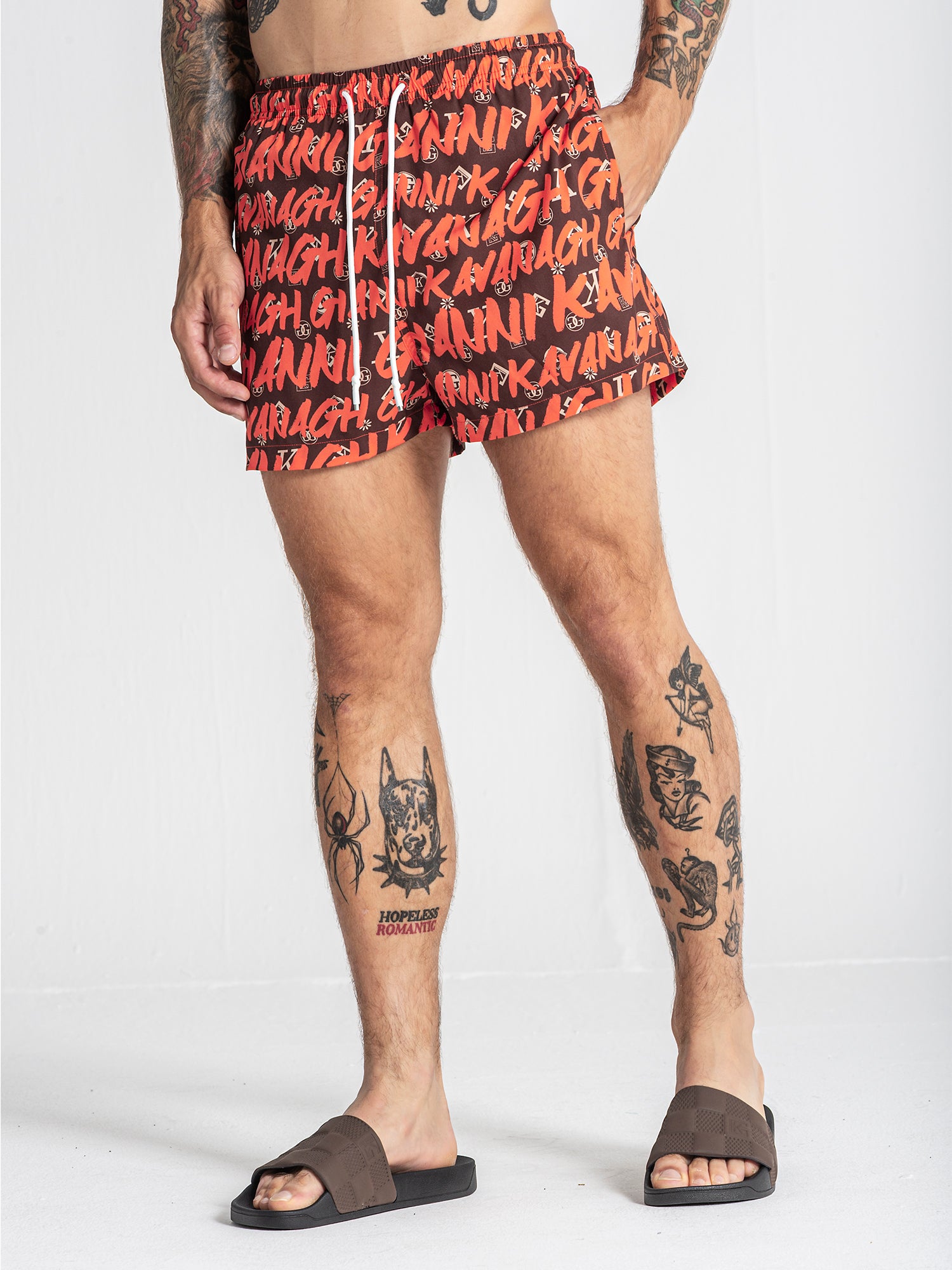 Orange Rebel Swimshorts