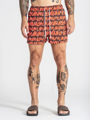 Orange Rebel Swimshorts