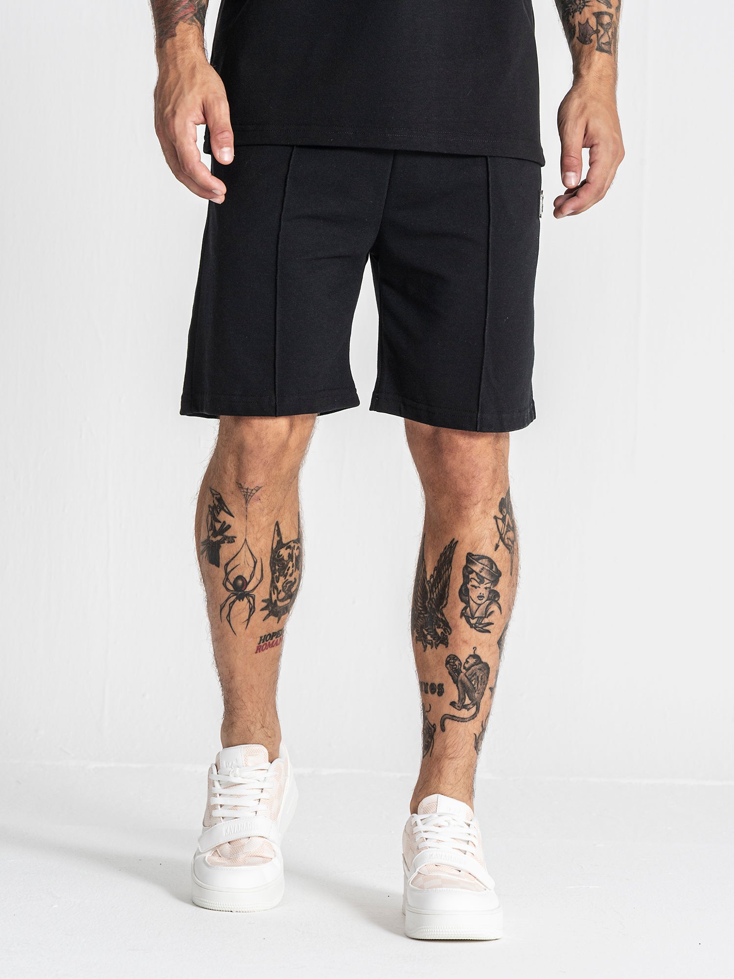 Black GK Piquet Shorts