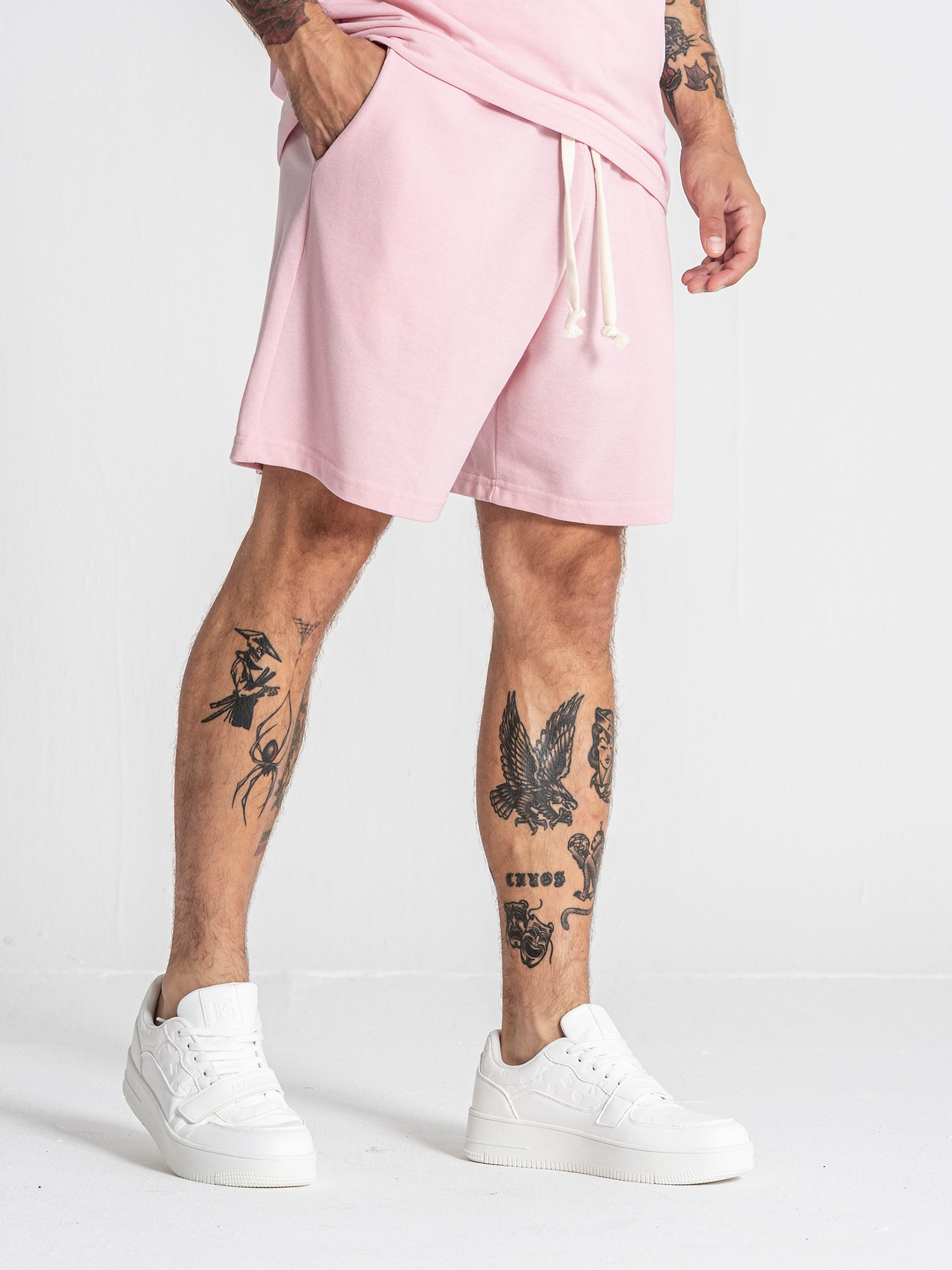 Light Pink Texture Shorts