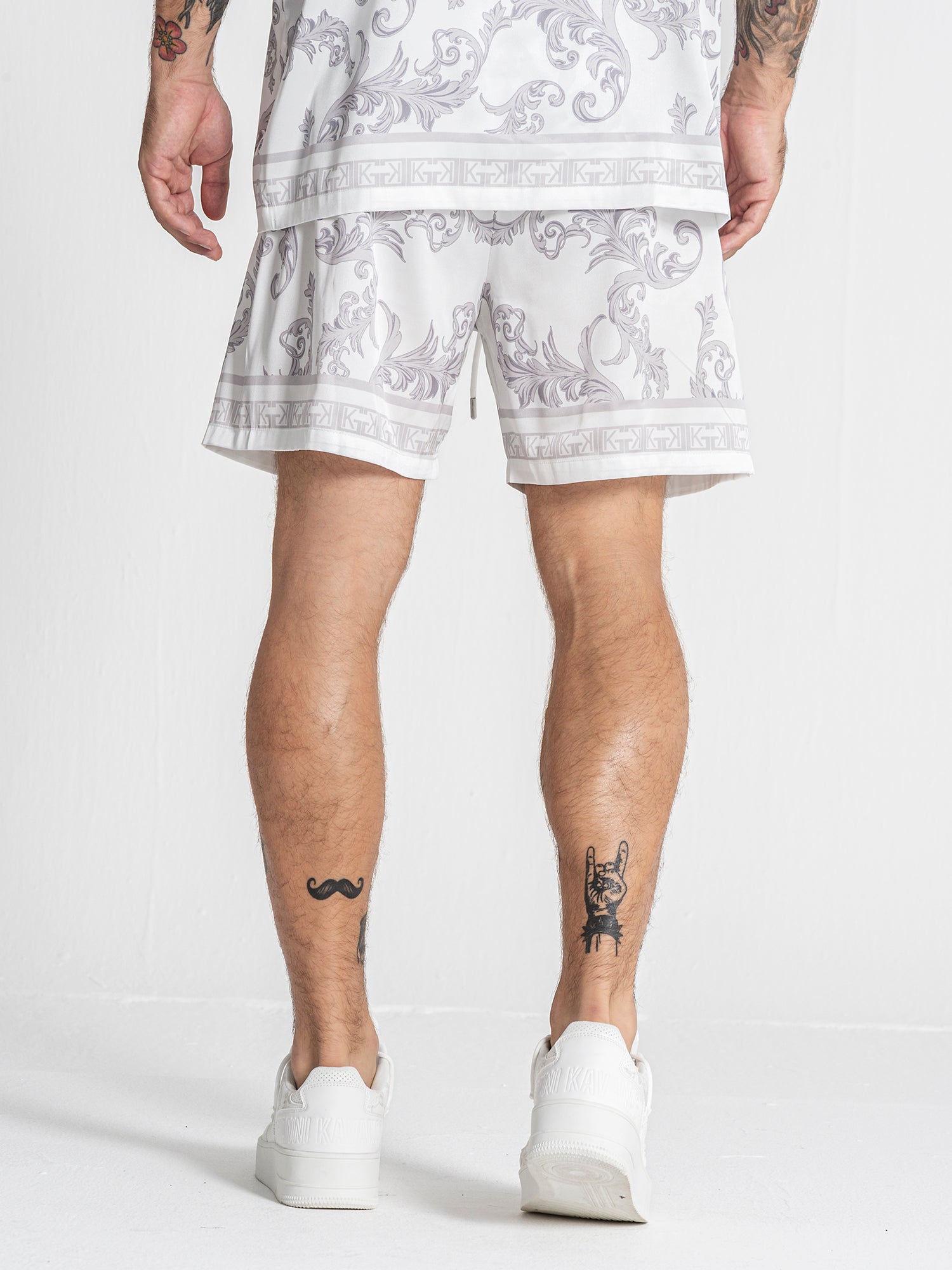 White Majestic Satin Shorts
