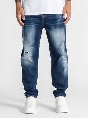 Dark Blue Rock Carrot Jeans