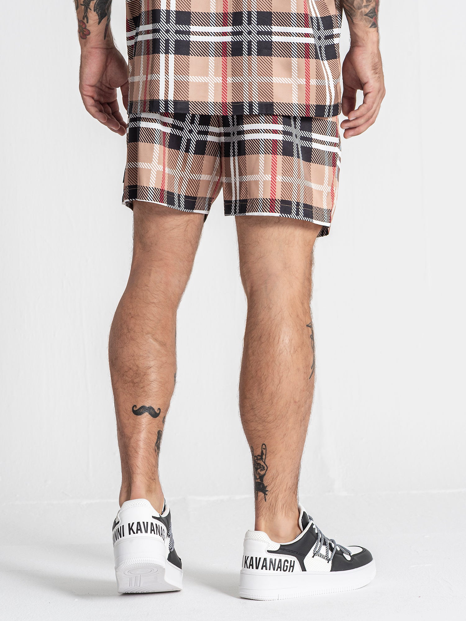 Multicolor British Satin Shorts