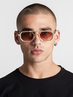 Gold Metal Sunglasses