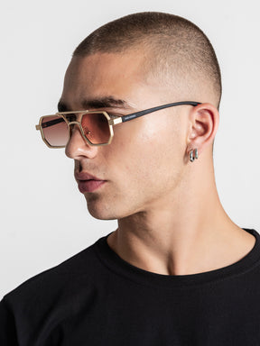 Gold Metal Sunglasses
