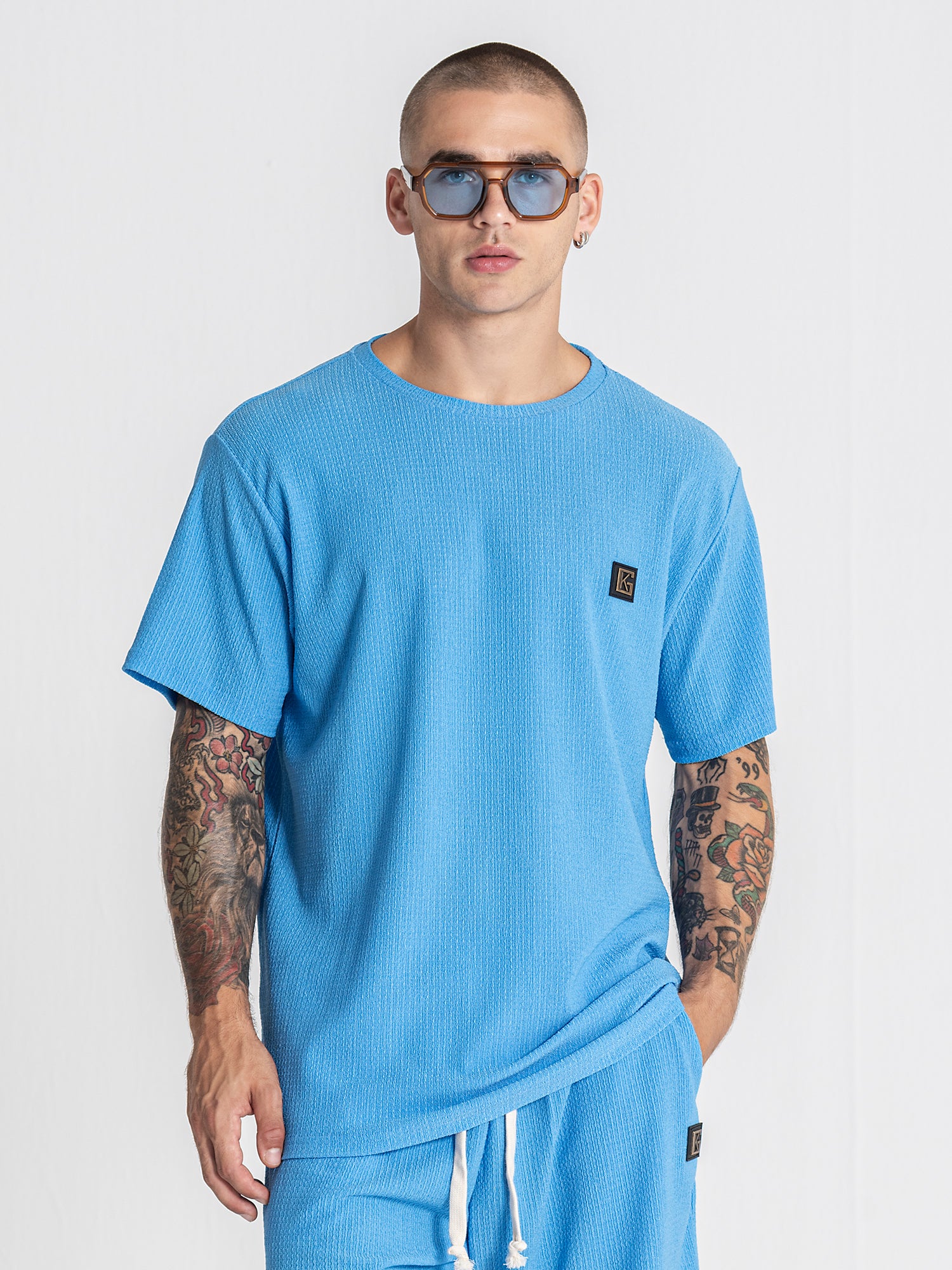 Light Blue Texture Tee