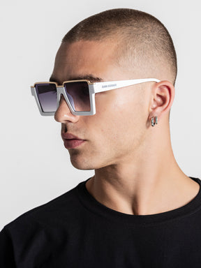 White Visionary Sunglasses