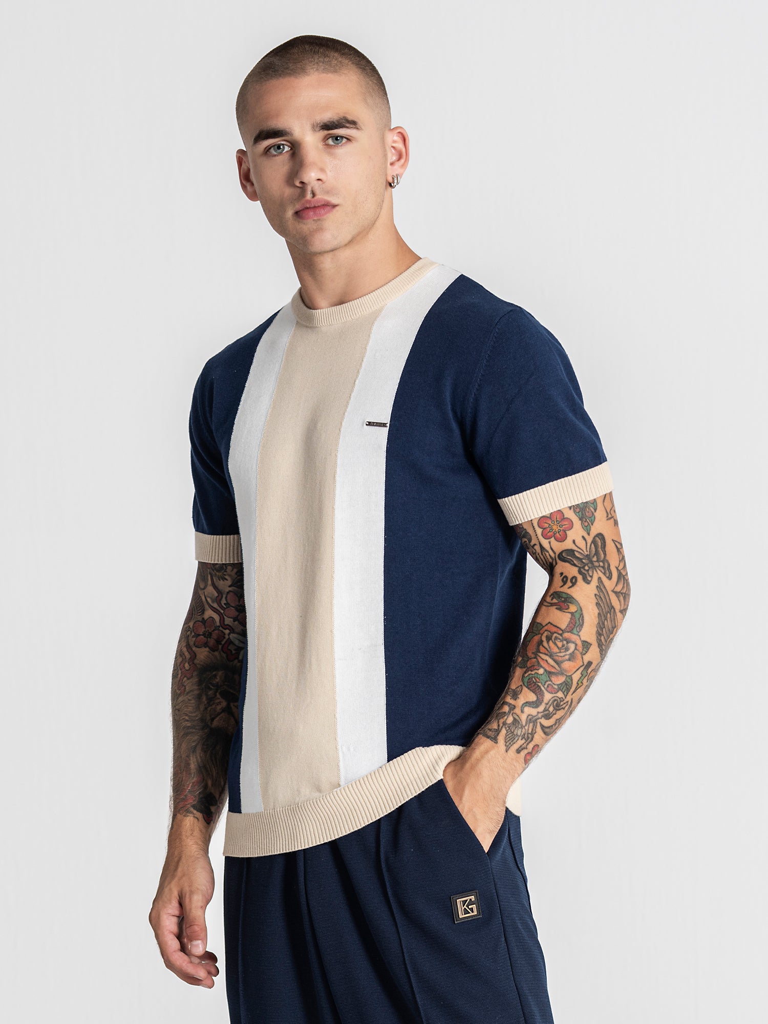 Blue Tower Knit Tee