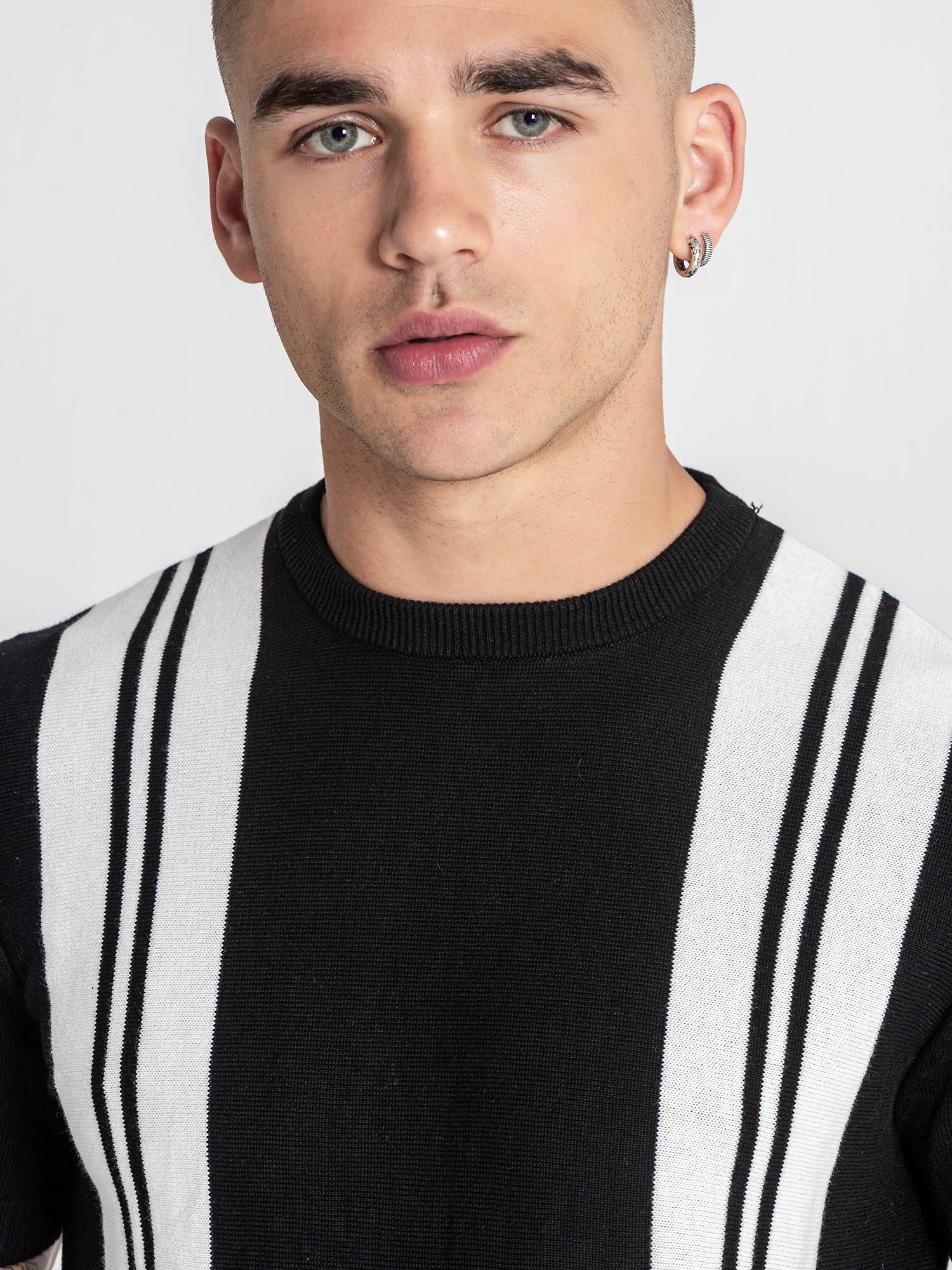 Black Tower Knit Tee