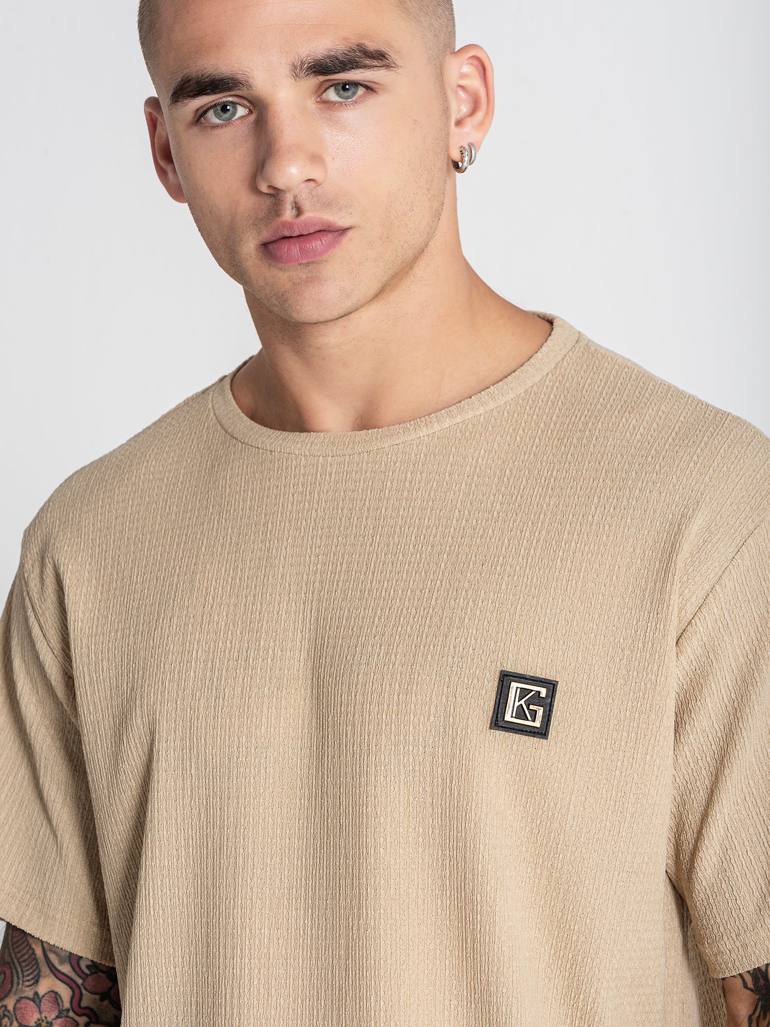 Beige Texture Tee
