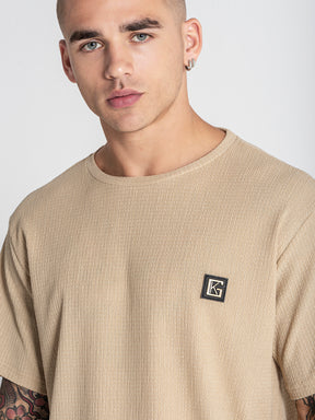 Beige Texture Tee