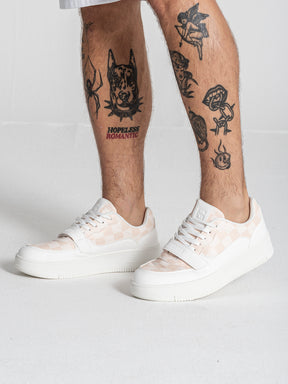 White Piazza Velcro Sneakers