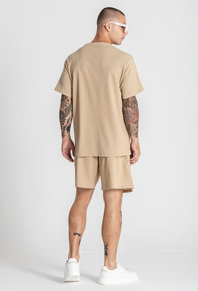 Beige Texture Tee