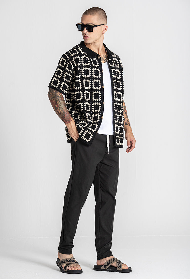 Black Nature Knit Shirt