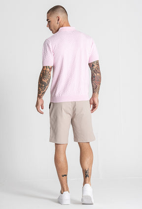 Light Pink Classy Knit Polo