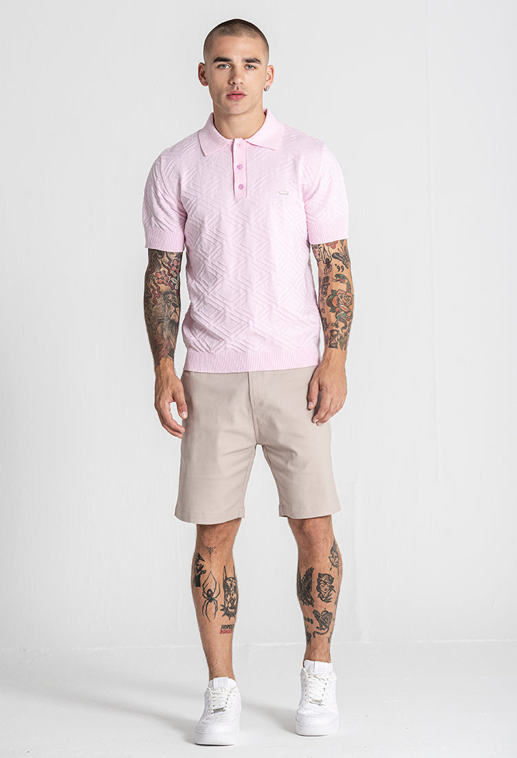 Light Pink Classy Knit Polo