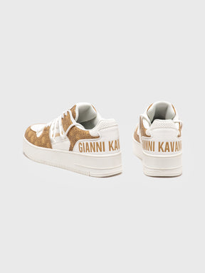 Beige GK Wrapped Sneakers