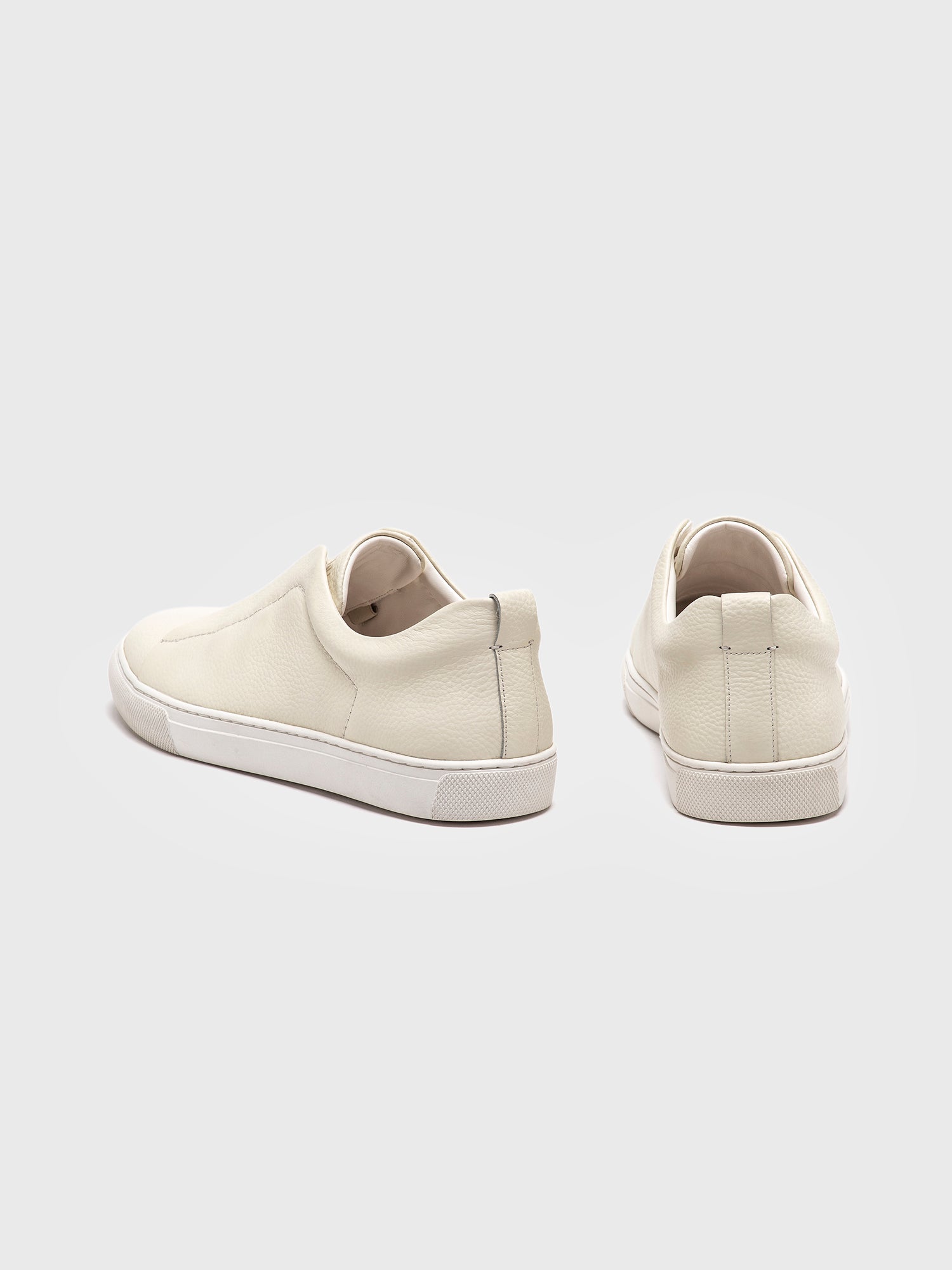 White Smart Premium Sneakers