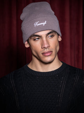 Taupe Signature Beanie