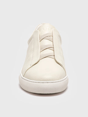 White Smart Premium Sneakers