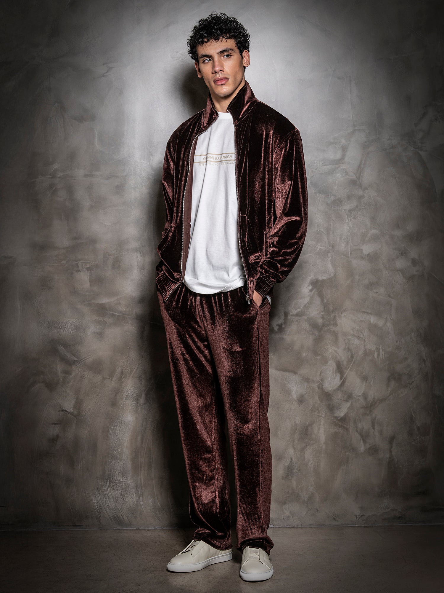 Brown GK Tape Zip Jacket